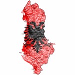 Albania Art Map Design