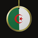 Algeria Fisheye Flag Ornament