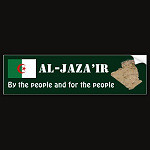Algeria Flag Map Text Bumper Sticker