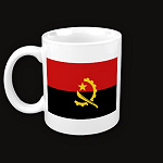 Angola Flag Map Classic Mug
