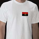 Angola Flag Map Basic T-Shirt