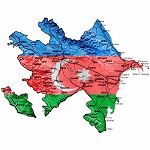 Azerbaijan Art Map Design