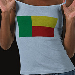 Benin Flag Map Spaghetti Top