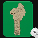 Benin Map Mousepad