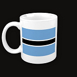 Botswana Flag Map Classic Mug
