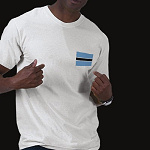 Botswana Flag Map Basic T-Shirt
