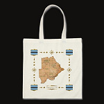 Botswana Map Flag Border Bag