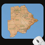 Botswana Map Mousepad