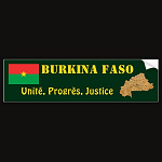 Burkina Faso Flag Map Text Bumper Sticker