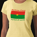 Burkina Faso Flag Map Text Ladies Baby Doll