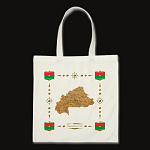 Burkina Faso Map Flag Border Bag