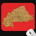 Burkina Faso Map Mousepad