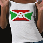 Burundi Flag Map Spaghetti Top