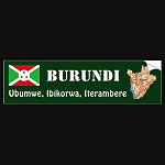 Burundi Flag Map Text Bumper Sticker