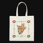Burundi Map Flag Border Bag