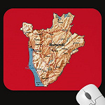 Burundi Map Mousepad