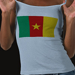 Cameroon Flag Map Spaghetti Top