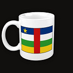 Centrafrique Flag Map Classic Mug