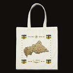 Centrafrique Map Flag Border Bag