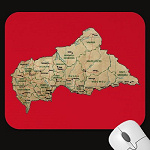 Centrafrique Map Mousepad