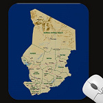 Chad Map Mousepad