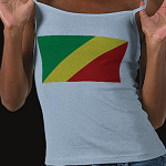 Congo Brazzaville Flag Map Spaghetti Top