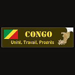 Congo Brazzaville Flag Map Text Bumper Sticker