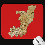 Congo Brazzaville Map Mousepad