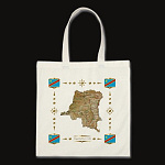 Congo Kinshasa Map Flag Border Bag