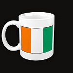 Cote Ivoire Flag Map Classic Mug