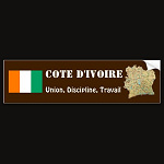 Cote Ivoire Flag Map Text Bumper Sticker