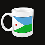 Djibouti Flag Map Classic Mug