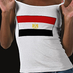 Egypt Flag Map Spaghetti Top