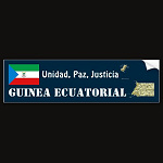 Equatorial Guinea Flag Map Text Bumper Sticker