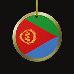 Eritrea Fisheye Flag Ornament