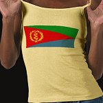Eritrea Flag Map Spaghetti Top