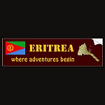Eritrea Flag Map Text Bumper Sticker