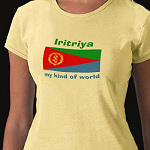 Eritrea Flag Map Text Ladies Baby Doll