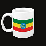 Ethiopia Flag Map Classic Mug