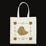 Ethiopia Map Flag Border Bag