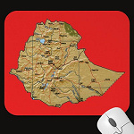 Ethiopia Map Mousepad