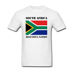 South Africa Flag Text Tshirt