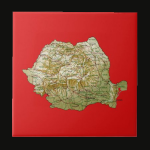 Romania Map Tile