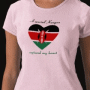 kenya flag heart tshirt