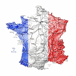 France Art Map Design