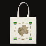 Gabon Map Flag Border Bag