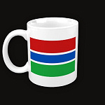 Gambia Flag Map Classic Mug