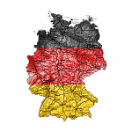 Germany Art Map Design