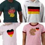 German FlagAndMap T-shirts