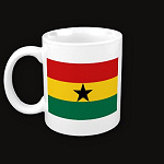 Ghana Flag Map Classic Mug